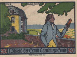 50 PFENNIG 1921 Stadt DORNBURG Thuringia UNC DEUTSCHLAND Notgeld Banknote #PA492 - Lokale Ausgaben
