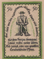 50 PFENNIG 1921 Stadt DELBRÜCK Westphalia UNC DEUTSCHLAND Notgeld #PA426 - Lokale Ausgaben