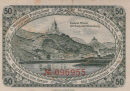 50 PFENNIG 1921 Stadt COCHEM Rhine UNC DEUTSCHLAND Notgeld Banknote #PA398 - [11] Local Banknote Issues