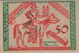 50 PFENNIG 1921 Stadt BURG BEI MAGDEBURG Saxony UNC DEUTSCHLAND Notgeld #PC294 - [11] Local Banknote Issues