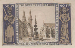 50 PFENNIG 1921 Stadt BRUNSWICK Brunswick UNC DEUTSCHLAND Notgeld #PA280 - [11] Lokale Uitgaven
