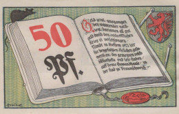 50 PFENNIG 1921 Stadt BRUNSWICK Brunswick DEUTSCHLAND Notgeld Banknote #PF525 - [11] Lokale Uitgaven