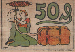 50 PFENNIG 1921 Stadt BLUMENTHAL IN HANNOVER Hanover DEUTSCHLAND Notgeld #PF822 - Lokale Ausgaben