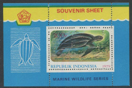 Indonesia:Unused Block Turtles, 1979, MNH - Tortues