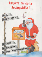 PÈRE NOËL Bonne Année Noël Vintage Carte Postale CPSM #PAU545.FR - Santa Claus