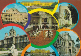 Picturesque Vienna - Multiview - Austria - Used Stamped Postcard - Austria2 - Sonstige & Ohne Zuordnung