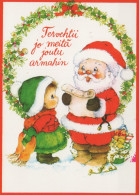 PÈRE NOËL ENFANT NOËL Fêtes Voeux Vintage Carte Postale CPSM #PAK230.FR - Santa Claus