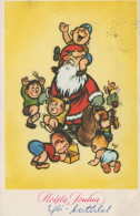 PÈRE NOËL NOËL Fêtes Voeux Vintage Carte Postale CPSMPF #PAJ467.FR - Santa Claus