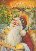PÈRE NOËL NOËL Fêtes Voeux Vintage Carte Postale CPSM #PAJ809.FR - Santa Claus