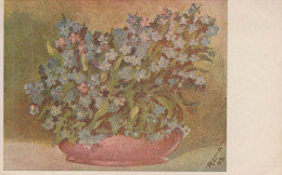 FLOWERS Vintage Postcard CPSMPF #PKG044.GB - Fiori