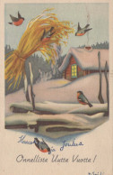 EASTER BIRD Vintage Postcard CPA #PKE307.GB - Ostern