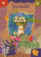 FLOWERS Vintage Postcard CPSM #PBZ748.GB - Fiori