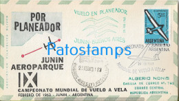 229730 ARGENTINA BUENOS AIRES JUNIN CANCEL YEAR 1963 AVIATION IX CAMPEONATO VUELO A VELA NO POSTAL POSTCARD - Autres & Non Classés