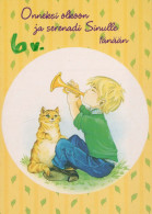 HAPPY BIRTHDAY 6 Year Old BOY CHILDREN Vintage Postal CPSM #PBT807.GB - Anniversaire