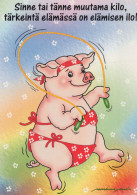 PIGS Animals Vintage Postcard CPSM #PBR749.GB - Schweine