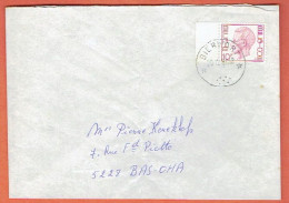 37P - Relais Bierwart 1982 Vers Bas-Oha - Postmarks With Stars