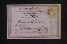 FRANCE - Carte Précurseur De Grenoble Pour Charavine En 1875 - L 153061 - Vorläufer