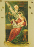 Virgen Mary Madonna Baby JESUS Christmas Religion Vintage Postcard CPSM #PBB902.GB - Vierge Marie & Madones