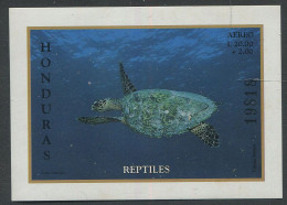 Honduras:Unused Block Turtles, 1998, MNH - Schildpadden