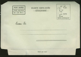 Mozambique Portugal Entier Postal 3$50 Aerogramme VERT 1974 Moçambique Postal Stationary 1974 GREEN - Mosambik