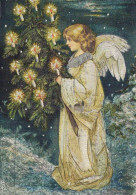 ANGE Bonne Année Noël LENTICULAR 3D Vintage Carte Postale CPSM #PAZ032.FR - Angels