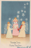 ÁNGEL NAVIDAD Vintage Tarjeta Postal CPSMPF #PAG822.ES - Angels