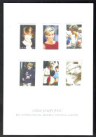 1997 Ghana British Royalties Princess Diana Lady Di Death Memorial - Rare Imperf Proof Essay Trial MNH - Familles Royales