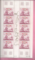 POLYNESIE FRANCAISE POSTE AERIENNE  FEUILLETS DE 10 TIMBRES Neuf  Avec Coin Date 29  3 1976 - Unused Stamps