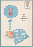 PORCS Animaux Vintage Carte Postale CPSM #PBR751.FR - Cochons