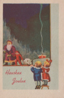 WEIHNACHTSMANN SANTA CLAUS WEIHNACHTSFERIEN Vintage Postkarte CPSMPF #PAJ468.DE - Santa Claus