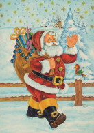 WEIHNACHTSMANN SANTA CLAUS WEIHNACHTSFERIEN Vintage Postkarte CPSM #PAJ672.DE - Santa Claus