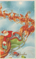 WEIHNACHTSMANN SANTA CLAUS WEIHNACHTSFERIEN Vintage Postkarte CPSMPF #PAJ401.DE - Santa Claus