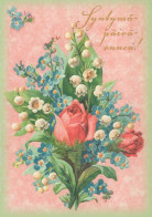 FLORES Vintage Tarjeta Postal CPSM #PBZ267.ES - Flowers