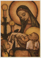 Virgen María Virgen Niño JESÚS Religión Vintage Tarjeta Postal CPSM #PBQ255.ES - Jungfräuliche Marie Und Madona