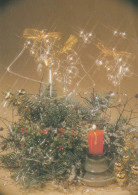 Feliz Año Navidad VELA Vintage Tarjeta Postal CPSM #PBA798.ES - New Year