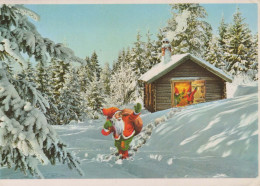 Feliz Año Navidad GNOMO Vintage Tarjeta Postal CPSM #PBB056.ES - New Year