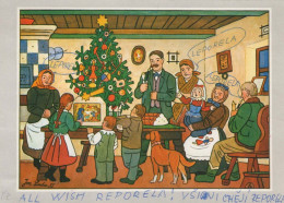 Feliz Año Navidad Vintage Tarjeta Postal CPSM #PBA858.ES - New Year