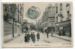 CPA Voyagé 1906 * SCEAUX Rue Houdan ( Animée Enfants écoliers - Boutique Chaussures Restaurant ) Editeur B.F. - Sceaux