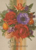 FIORI Vintage Cartolina CPSM #PAS647.IT - Flowers