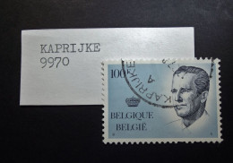 Belgie Belgique - 1984  - OPB/COB N° 2137  ( 1 Value ) - Koning Boudewijn Type Velghe   Obl. Kaprijke - Gebruikt