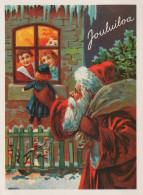 BABBO NATALE BAMBINO Natale Vintage Cartolina CPSM #PAK312.IT - Santa Claus