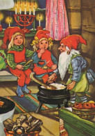 BABBO NATALE BAMBINO Natale Vintage Cartolina CPSM #PAK232.IT - Santa Claus