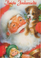 BABBO NATALE Natale Vintage Cartolina CPSM #PAJ811.IT - Santa Claus