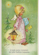 ANGELO Buon Anno Natale Vintage Cartolina CPSM #PAJ019.IT - Anges
