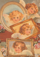 ANGELO Buon Anno Natale Vintage Cartolina CPSM #PAJ083.IT - Angels