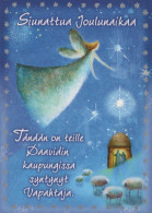 ANGELO Buon Anno Natale Vintage Cartolina CPSM #PAH825.IT - Engel