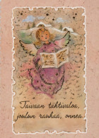ANGELO Buon Anno Natale Vintage Cartolina CPSM #PAH461.IT - Anges