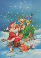 BABBO NATALE Natale Vintage Cartolina CPSMPF #PAJ402.IT - Santa Claus