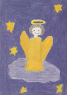 ANGELO Buon Anno Natale Vintage Cartolina CPSM #PAJ280.IT - Angels