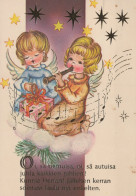 ANGELO Buon Anno Natale Vintage Cartolina CPSM #PAH643.IT - Anges